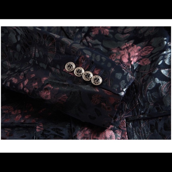 Men Slim Fit Sports Coat Blazer - Picture 4 of 8